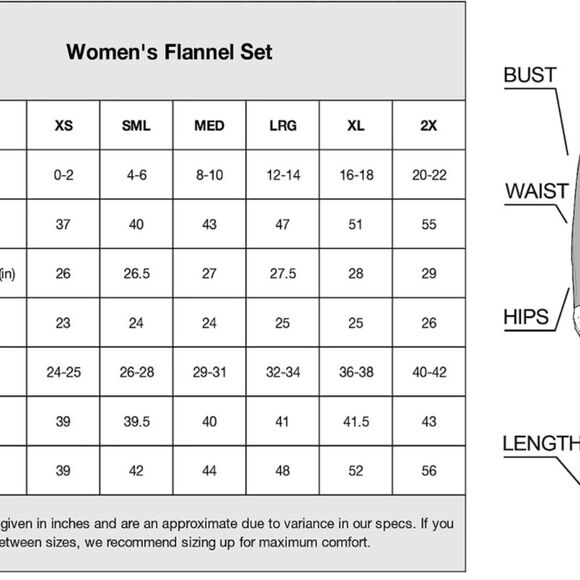PajamaMania Flannel Long Sleeve Button-Down Pajamas (313) - Picture 5 of 5